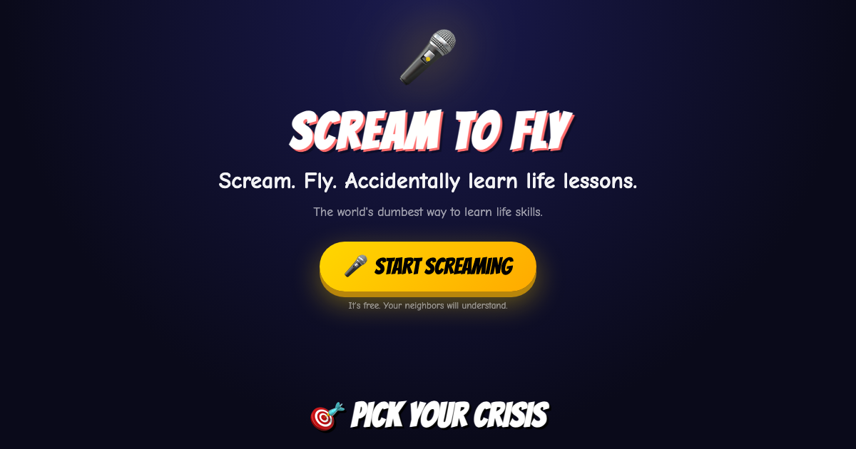 Scream To Fly